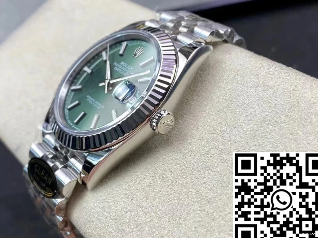 M126334-0027 Mint Clean Green Rolex Dial Datejust Factory 0502